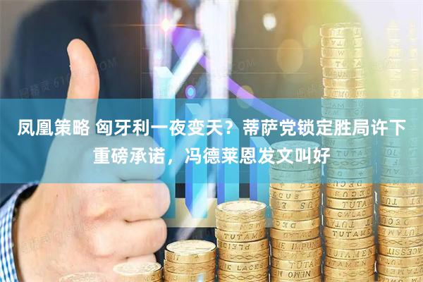 凤凰策略 匈牙利一夜变天？蒂萨党锁定胜局许下重磅承诺，冯德莱恩发文叫好